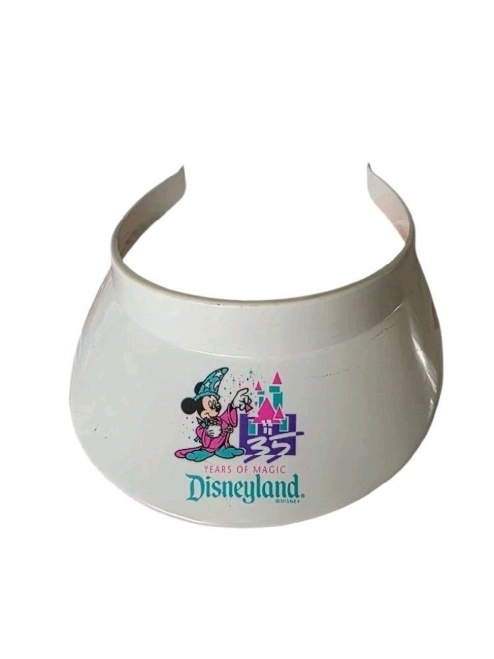 Retro Vintage Disney Mickey Mouse 35th Birthday Visor Disney Collectible